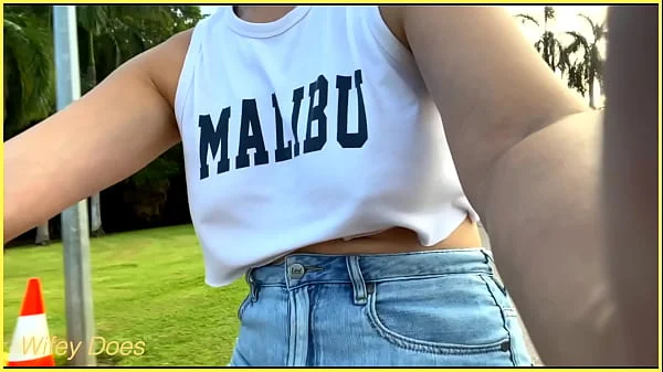 Riding braless in public