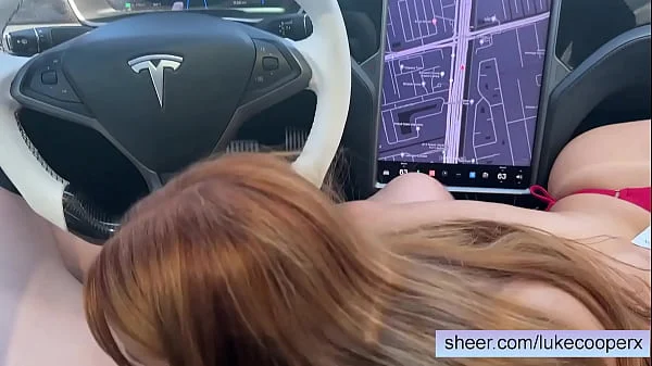 Sexy Big Tits Redhead Zoey Luna Fucking In Car