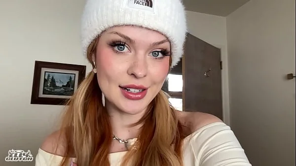 Sneaky log cabin hookup with big titty red head
