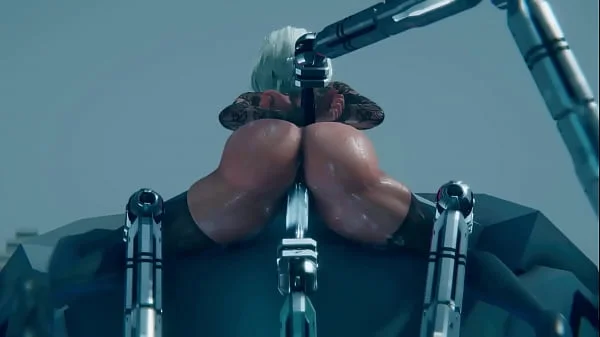 2B recibe mantenimiento vaginal por un Androide | Nier: Automata