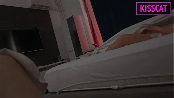 S1E1: Step mom shares hotel room with one bed, so step son fucks tight pussy till facial surprise
