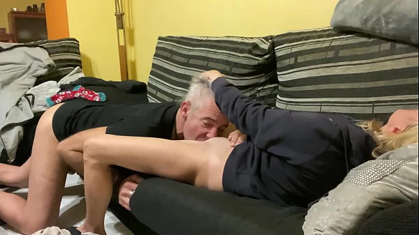 AMATEUR REAL COUPLE - PASSIONATE SEX IN HOME with LITTLE BLONDE and WILDSPAINMAN
