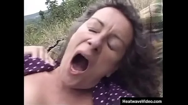 A young stud a have sex, but her loud moans in excitement say, old whore really wants to fuck!