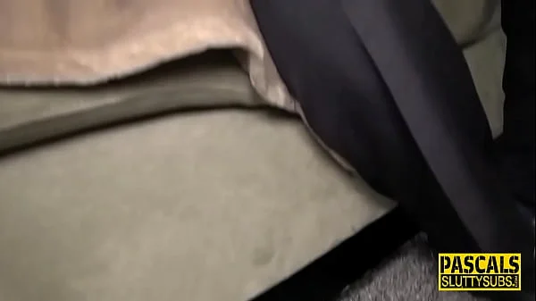 Milf in dominating threeway gets anal