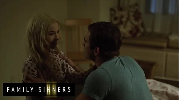 Sexy (Kenzie Reeves) Takes Control Of Her Step Brothers (Nathan Bronson) Big Cock - Family Sinners