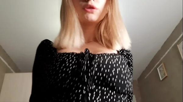 A Blonde In A Short Dress And Without Panties Is Roughly Fucked In Different Poses