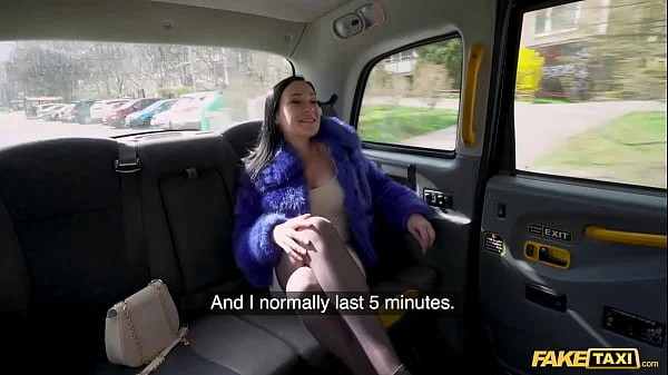 Fake Taxi French Escort gives the taxi driver a free fuck and left with a creampie