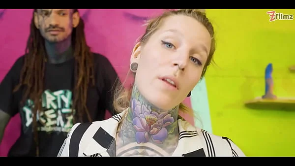 3 on 1 rough sex - DOUBLE PENETRATION for tattoo maid - ANAL GAPES, ATM, big dicks, facial cumshots(goth, punk, alt porn)ZF116